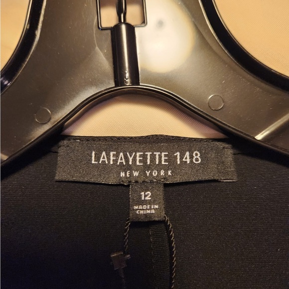 NWT Lafayette 148 New York Olivia Faux Wrap Blouse Satin Charmeuse Holiday Luxe - Picture 7 of 9